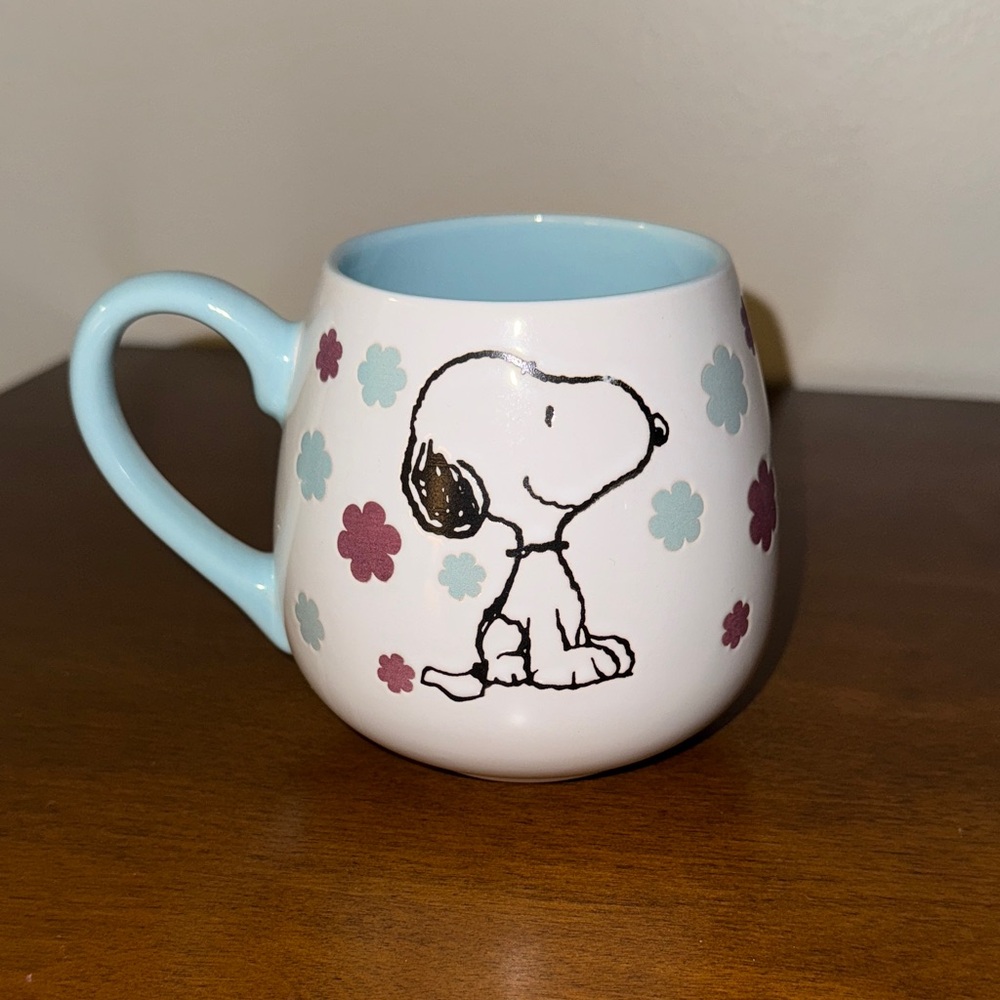 Floral Snoopy Mug